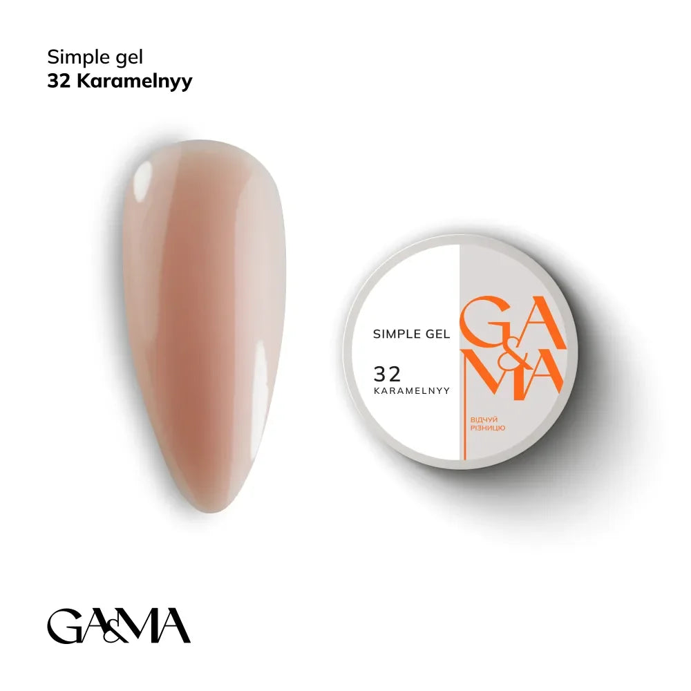 GAMA simple gelis 032 KARAMELNYY